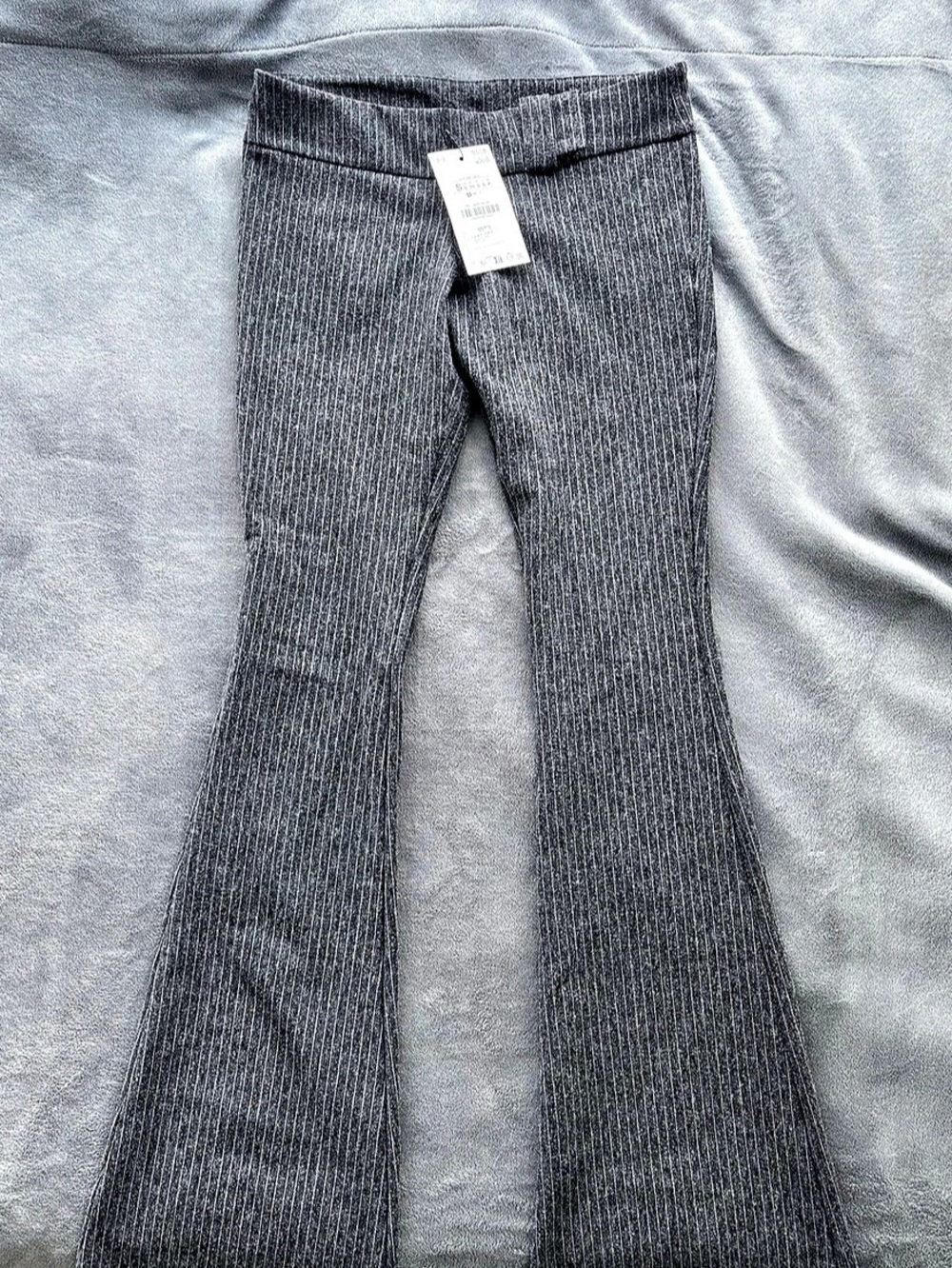 Zara Striped low rise Flare Pants Size Small NWT